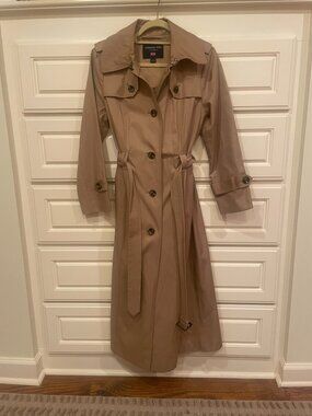 London Fog trench coat, long length, Small